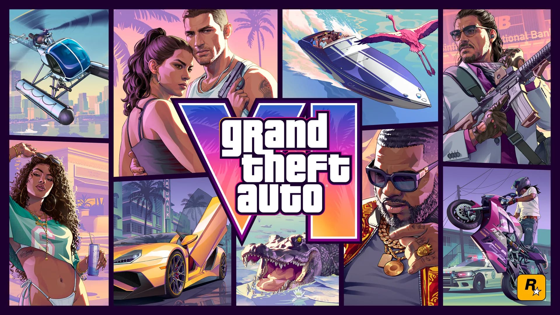 Official Grand Theft Auto VI artwork (Rockstar Games)